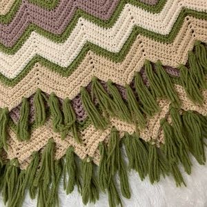 Bedding - Vintage Handmade Crochet large Afghan 74” x 64” Bedding - Vintage Handmade Crochet large Afghan 74” x 64”